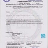 Сертификат института гигиены